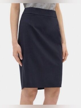 Theory Dark navy Blue Pencil Skirt Sz 8